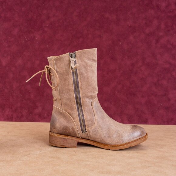 Sofft Women Sharnell Low Distress Black Suede Back Lace-up Mid Calf boots sz 6 - Picture 8 of 8